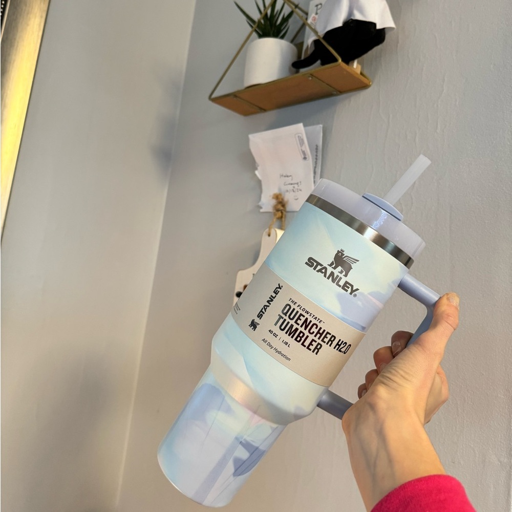 Cool serene brushstrokes 40 oz Stanley cup